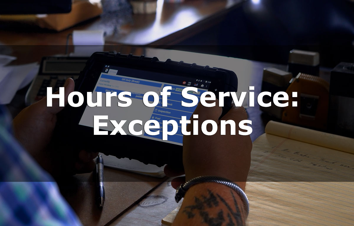 You are currently viewing Hours of Service: Exceptions